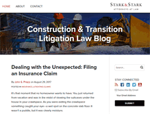 Tablet Screenshot of constructionlitigationlawblog.com